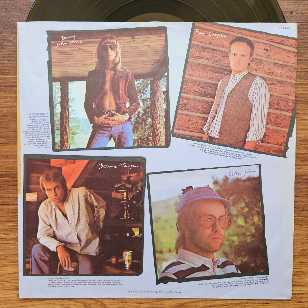 Elton John – Rock Of The Westies 33'lük LP PLAK Japan Vinyl