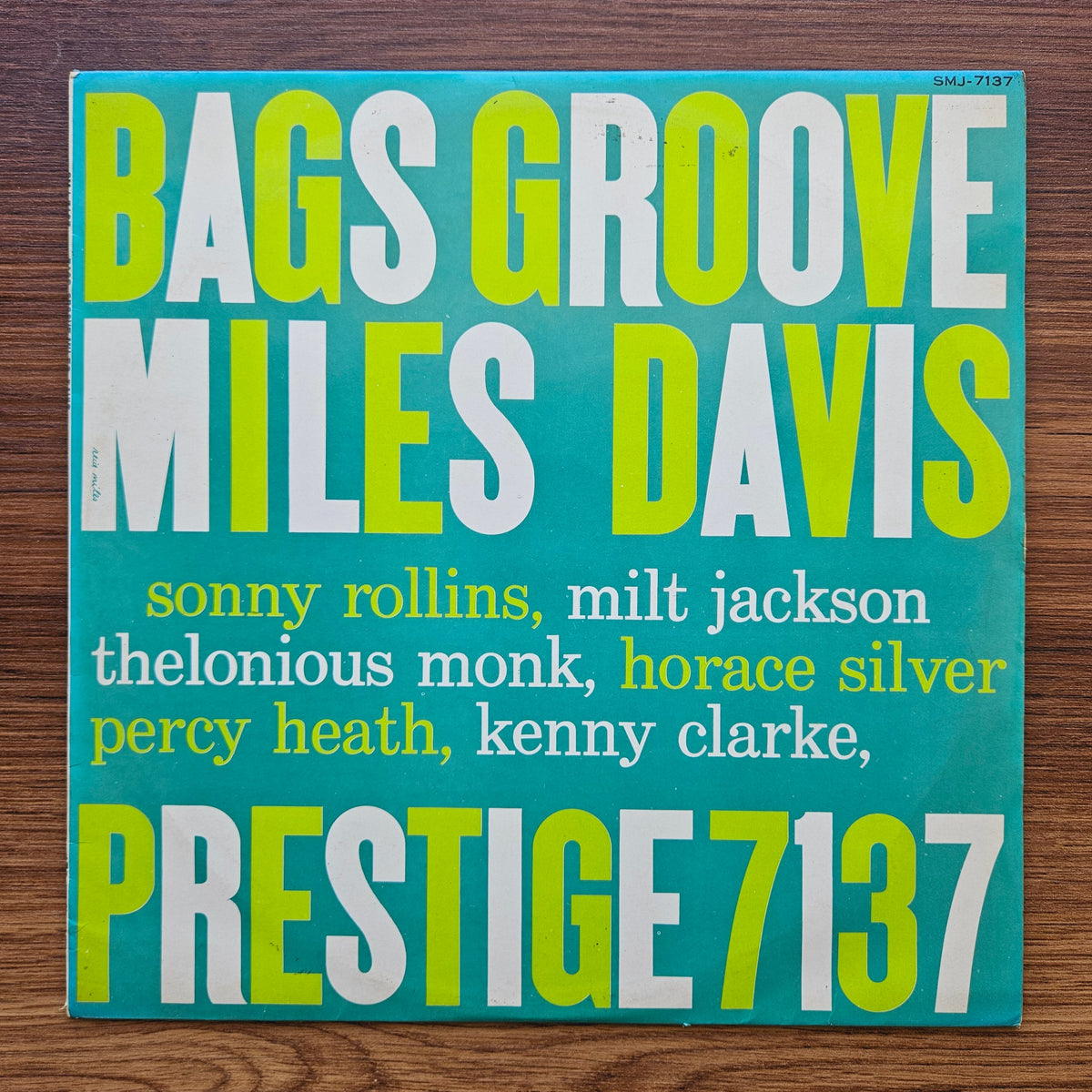 Miles Davis – Bags Groove 33'lük LP PLAK Japan Vinyl