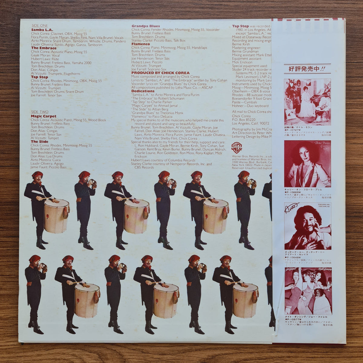 Chick Corea – Tap Step 33'lük LP PLAK Japan Vinyl