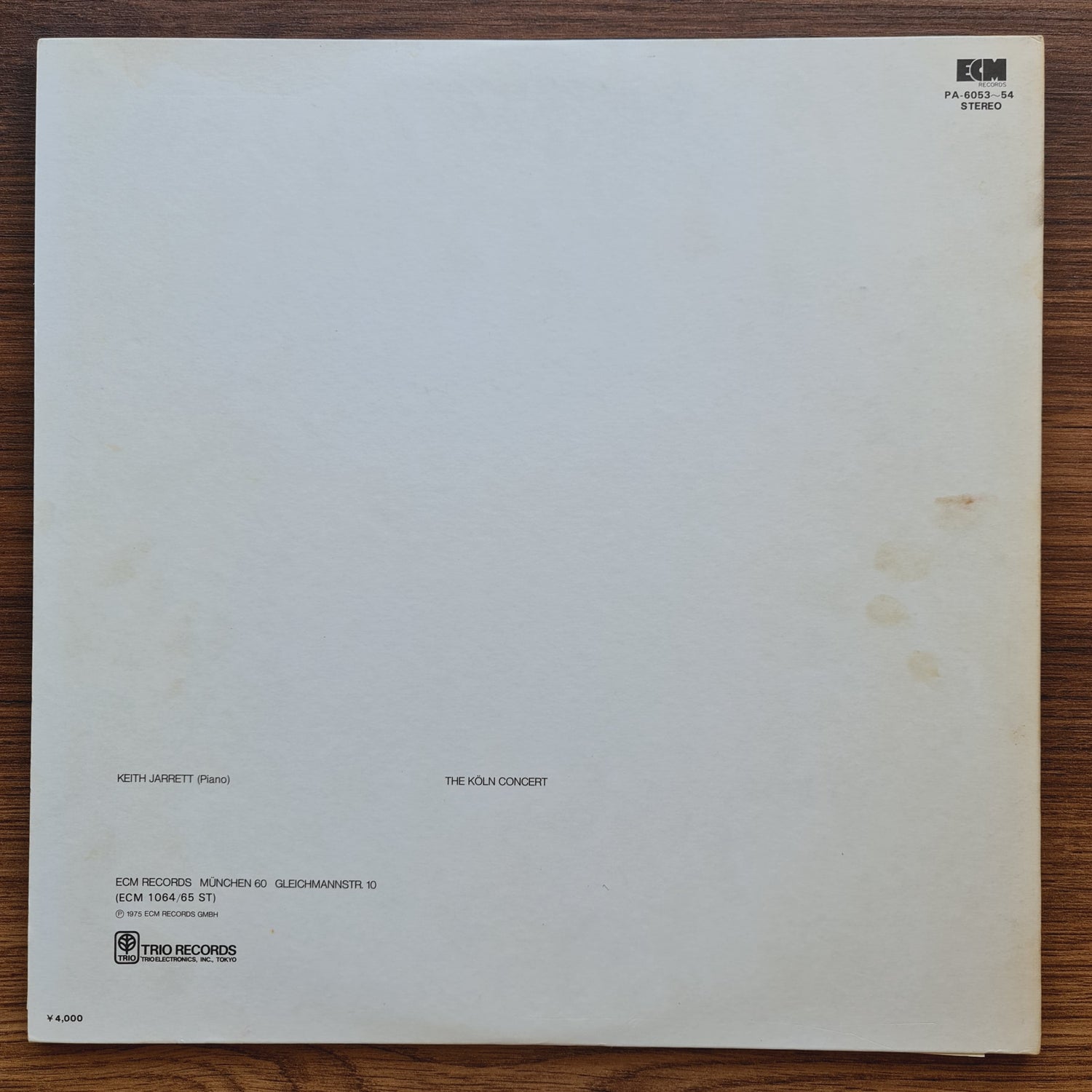 Keith Jarrett – The Köln Concert Japan Vinyl