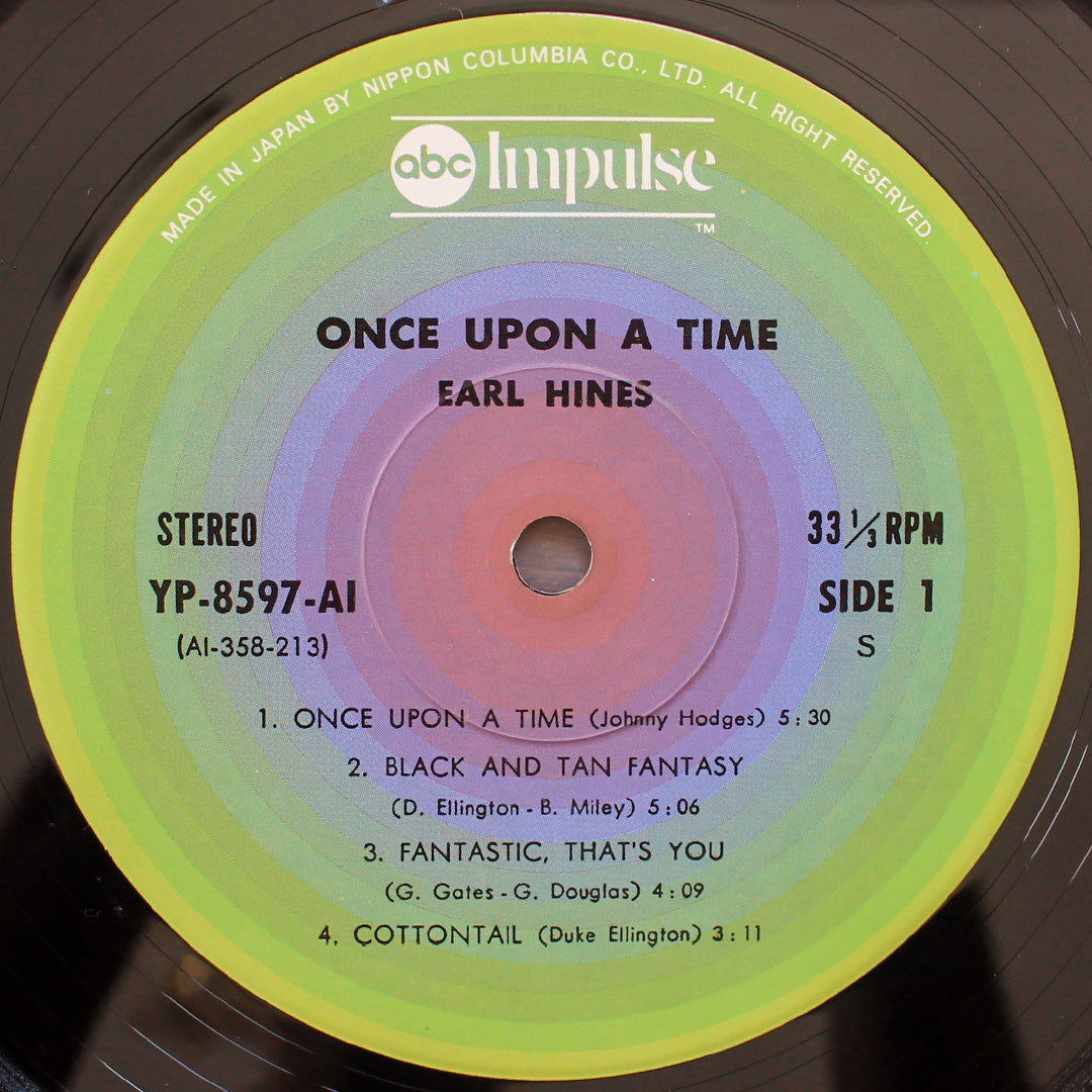 Earl Hines - Once Upon A Time 33'lük LP PLAK Japan Vinyl
