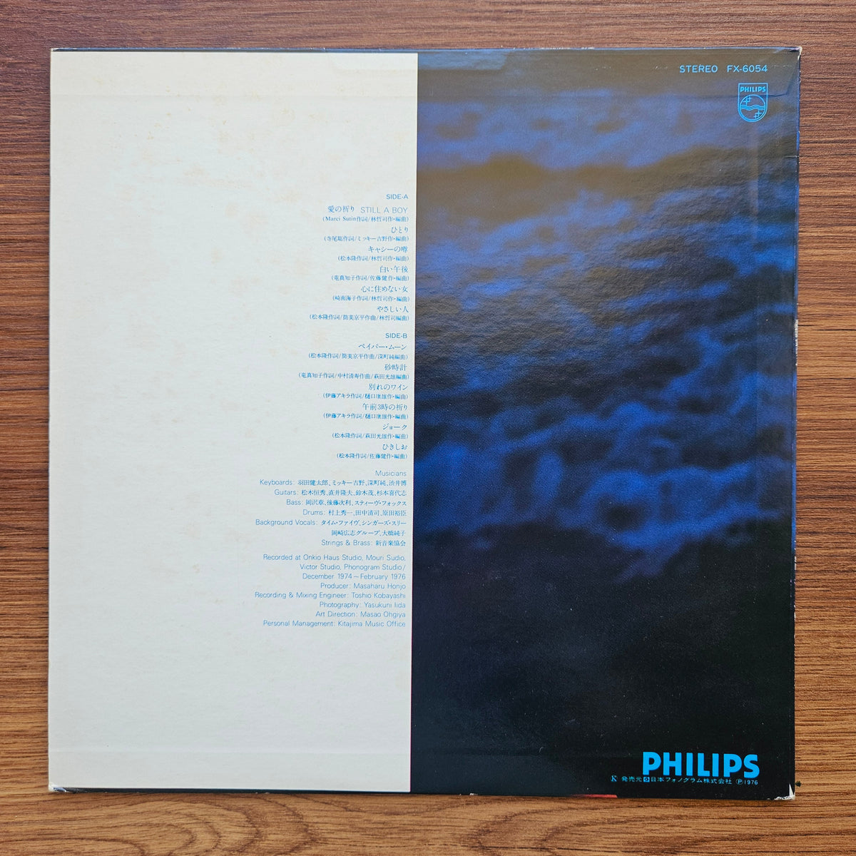 Junko Ohashi – Paper Moon 33'lük LP PLAK Japan Vinyl