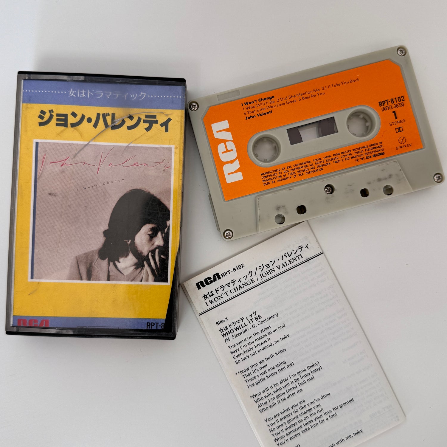 John Valenti – I Won't Change Kaset
