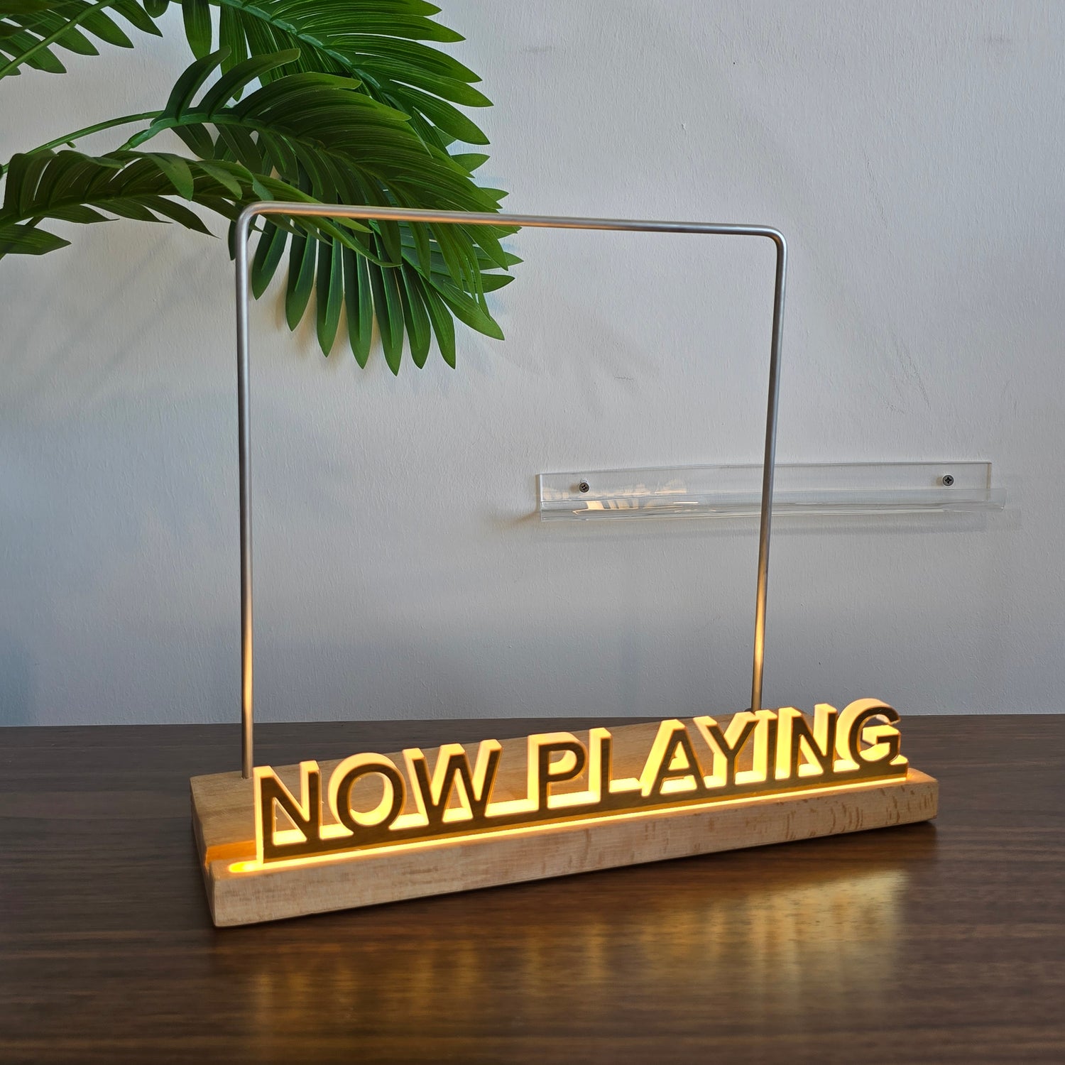 Now Playing Işıklı Plak Standı