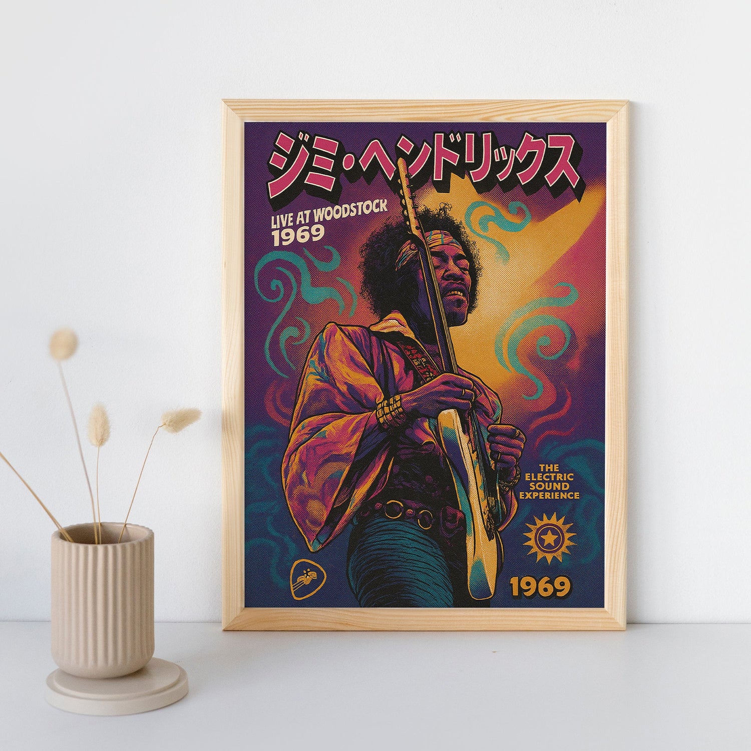 Jimi Hendrix Limited Edition Pop Art Poster Japan Vinyl