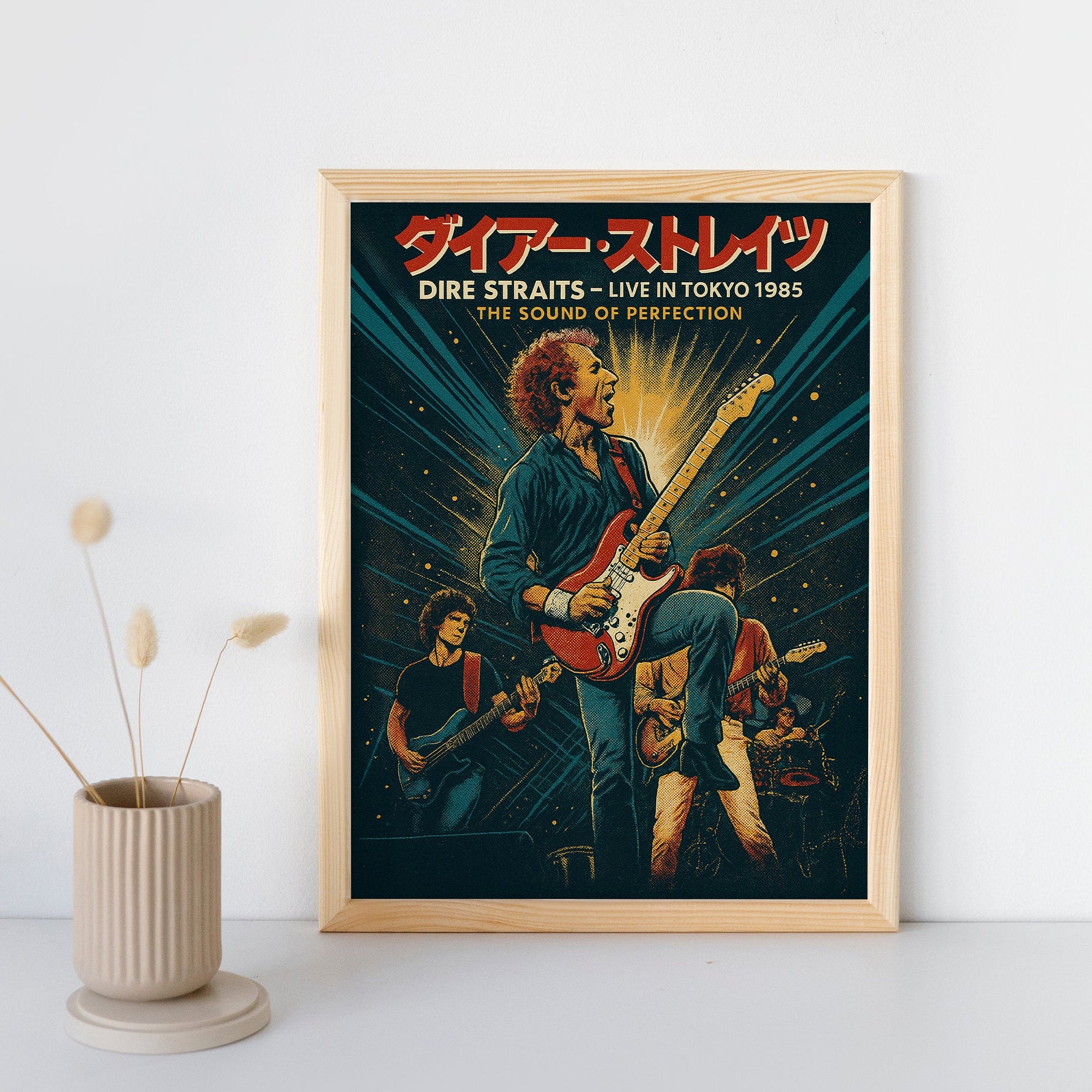 Dire Straits Limited Edition Pop Art Poster Japan Vinyl