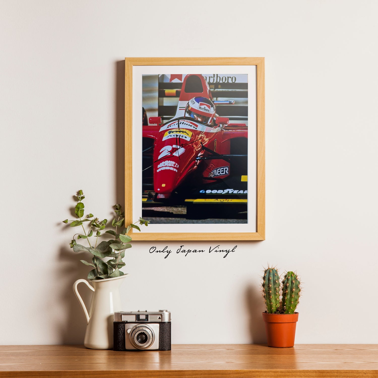 Jean Alesi 20x30 cm Boyutunda Islak İmzalı Fotoğraf (Ömür Boyu COA)