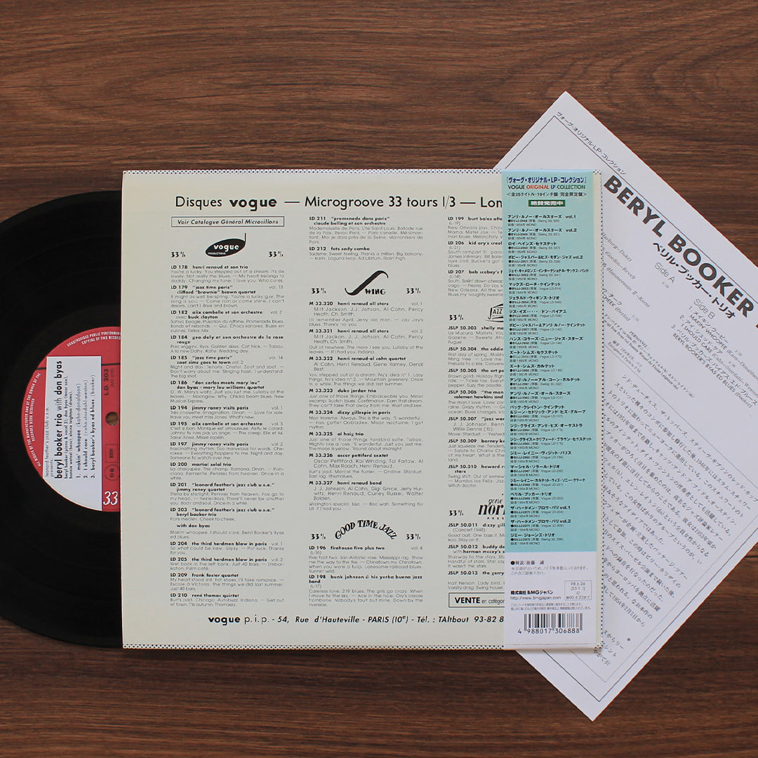 Beryl Booker Trio, Don Byas – Don Byas & Le Beryl Booker Trio à Paris (10'' Plak)